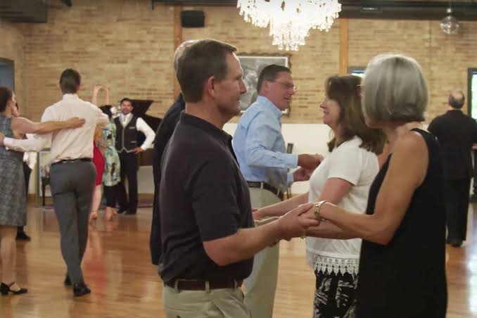 Group dance class practice at Arthur Murray Manalapan Studio