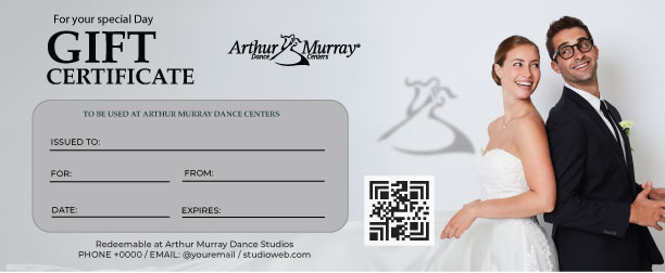 $100 Bronze Dance Gift Certificate Arthur Murray Manalapan