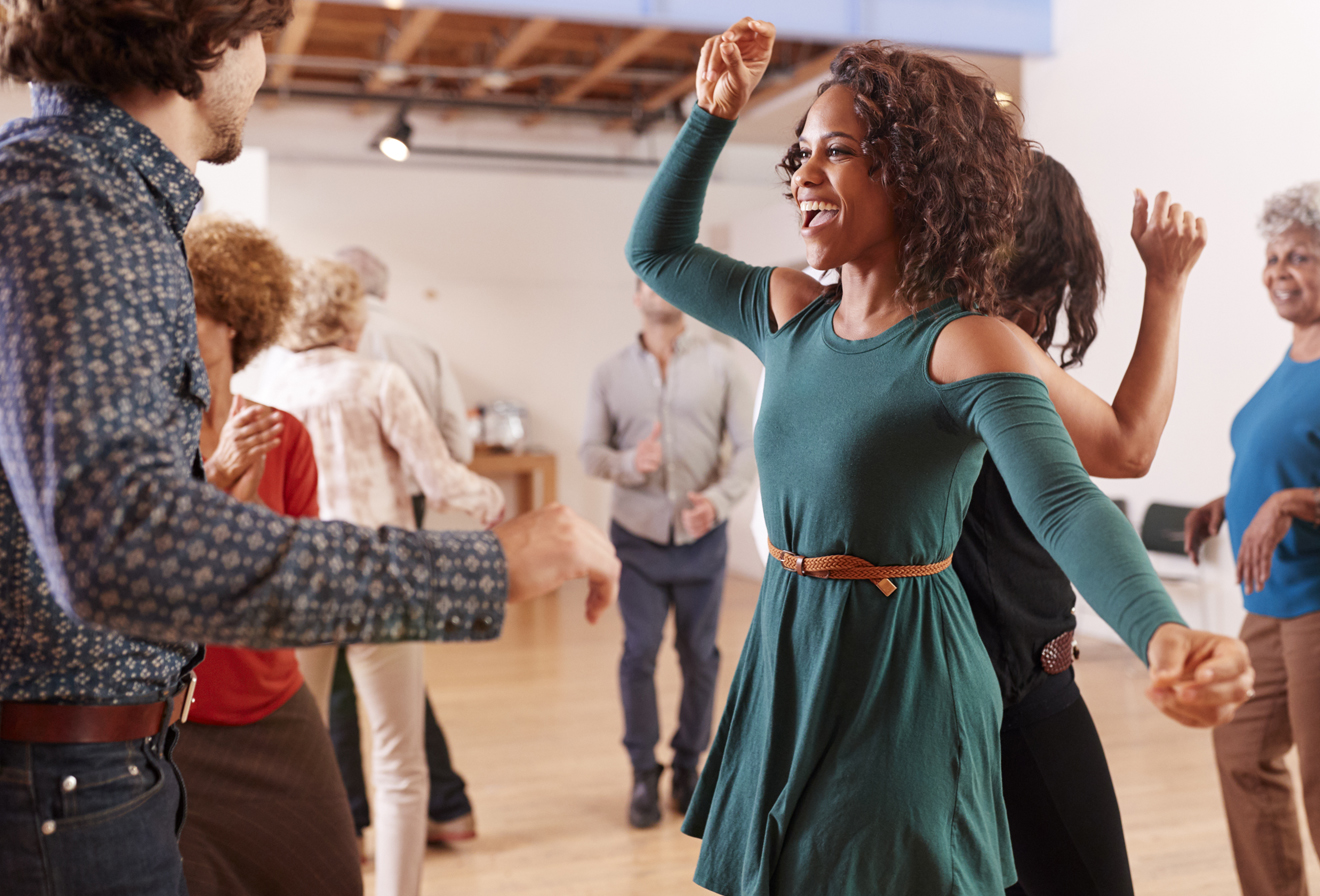 Singles taking dance lessons at Arthur Murray Manalapan