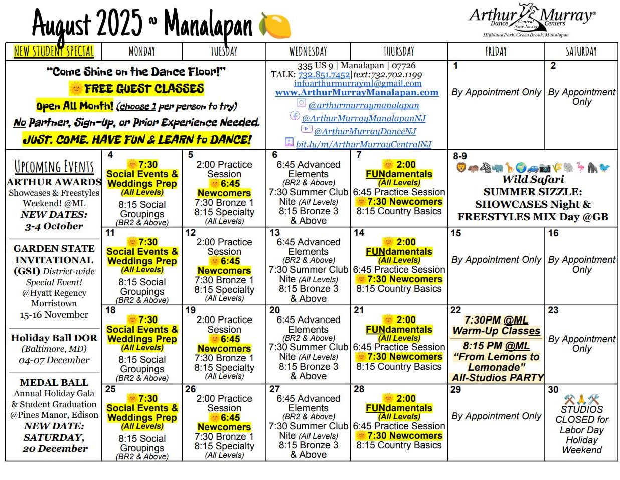 August 2025 ML Calendar