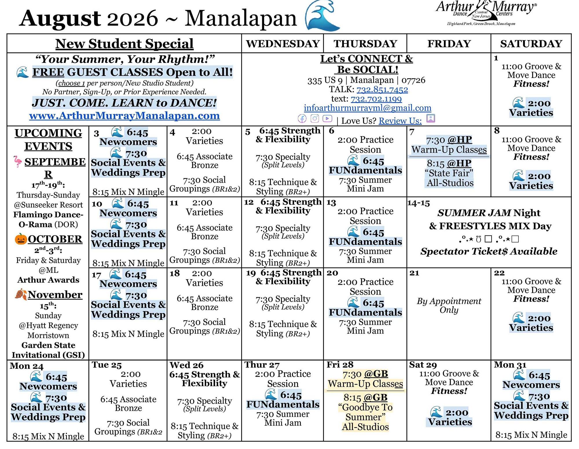 August 2026 Calendar-ML